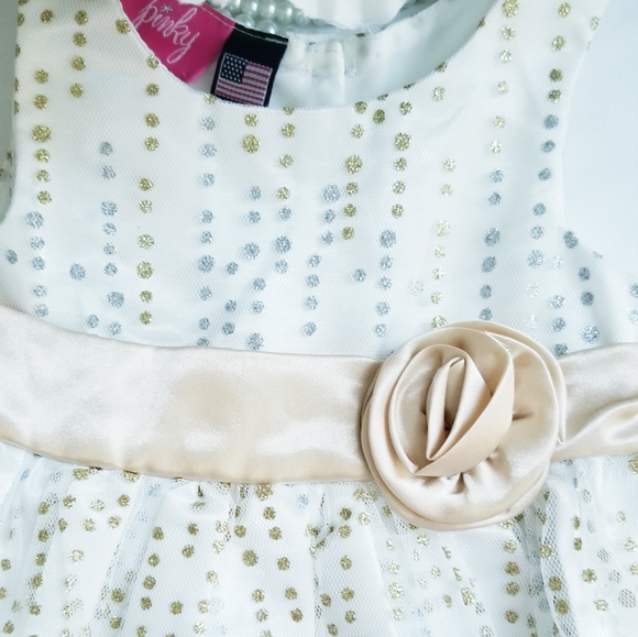 NEW Baby Girl's Sparkly Formal Dress NEW Size 12M - Picture 5 of 14